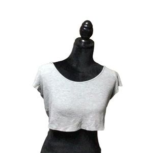 Grey and Black Midriff Hoodies 2 Top Bundle